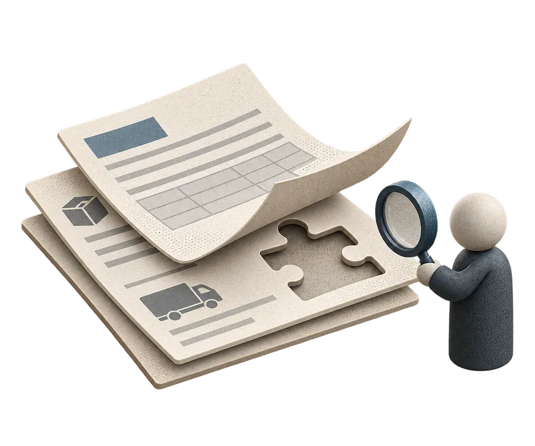 Import dossier with a document requiring review